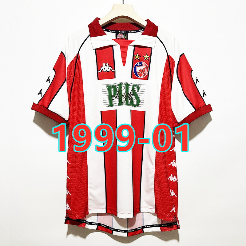 Maillot domicile Red Star Belgrade 1999-01 rétro