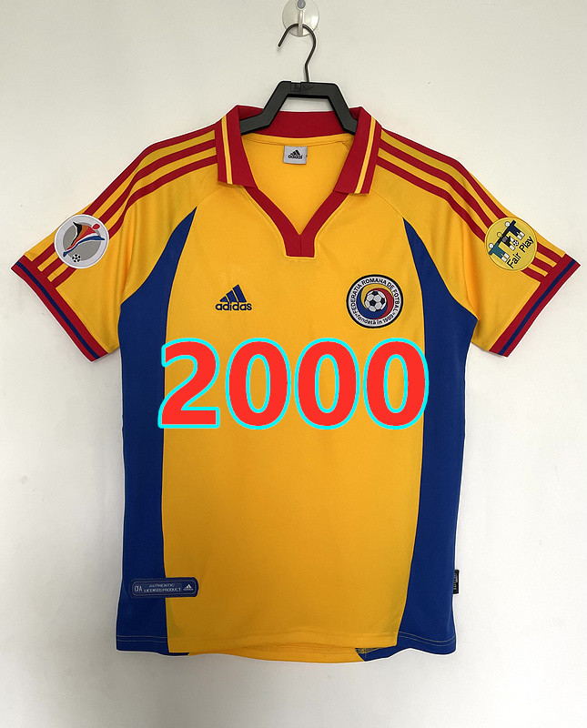 Maillot domicile Roumanie 2000 rétro