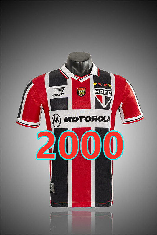 Maillot extérieur Sao Paulo 2000 rétro qualité TopThai