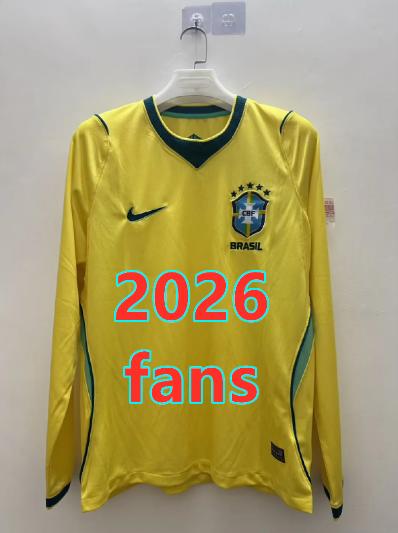 Maillot domicile Brésil 2026 manches longues (version supporter)