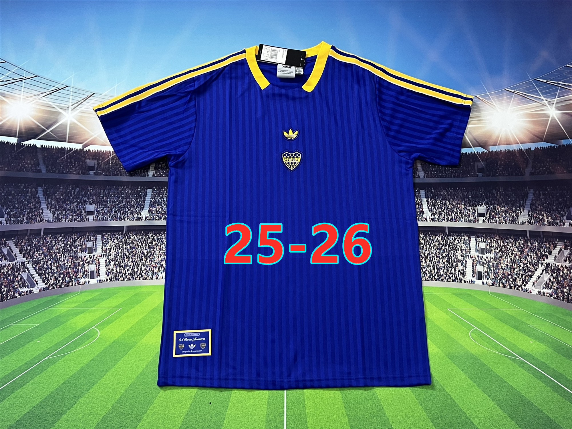 Maillot Boca Juniors 25-26 rétro (version supporter)