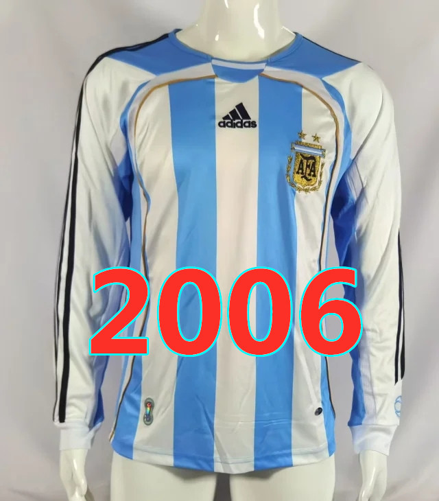 Maillot domicile Argentine 2006 rétro manches longues