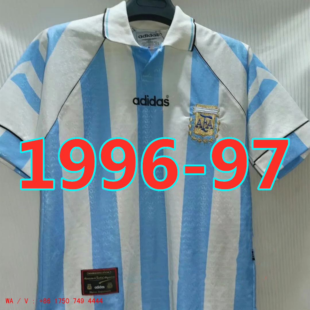 Maillot domicile Argentine 1996-97 rétro qualité TopThai