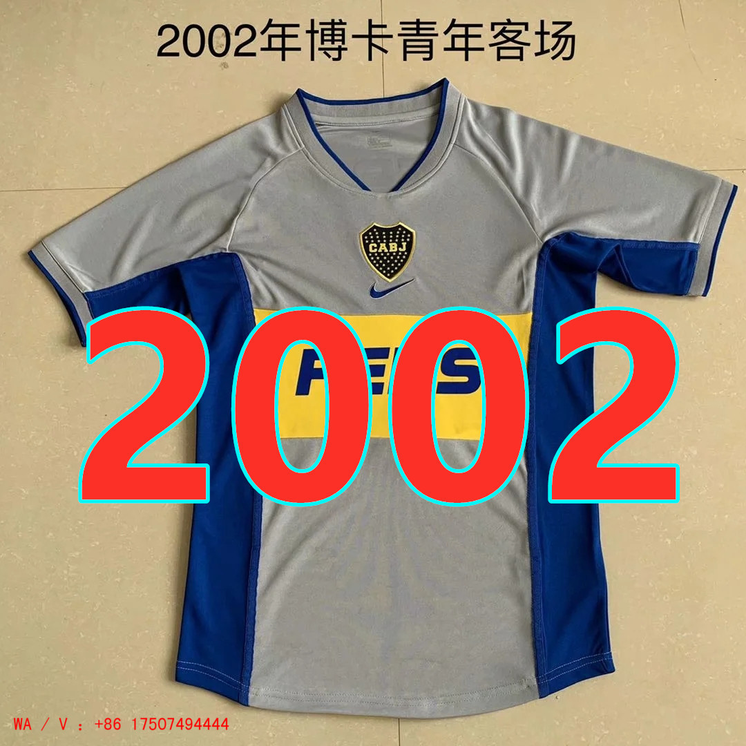 Maillot extérieur Boca Juniors 2002 rétro qualité TopThai