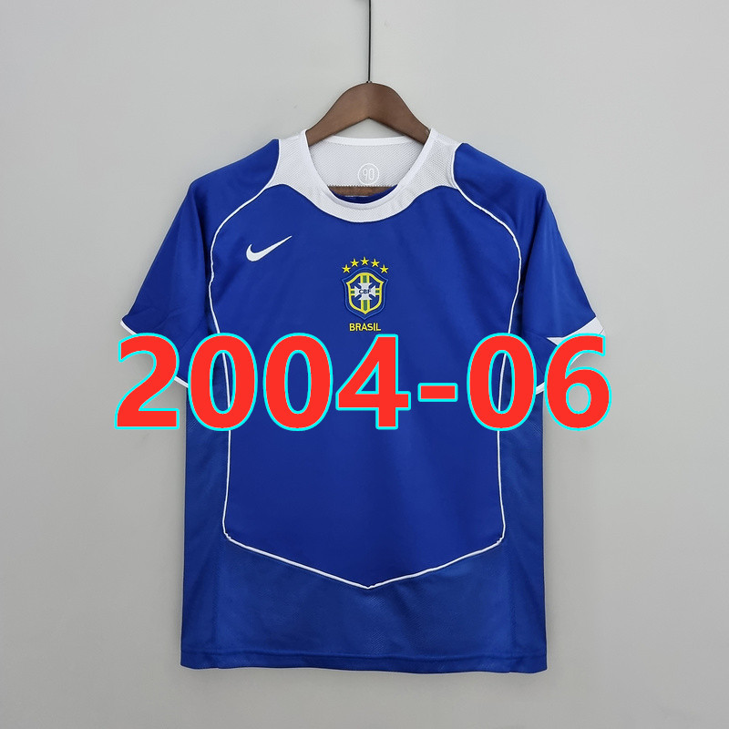 Maillot extérieur Brésil 2004-06 rétro qualité TopThai