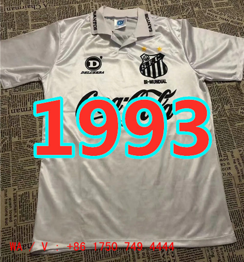 Maillot domicile Santos 1993 rétro