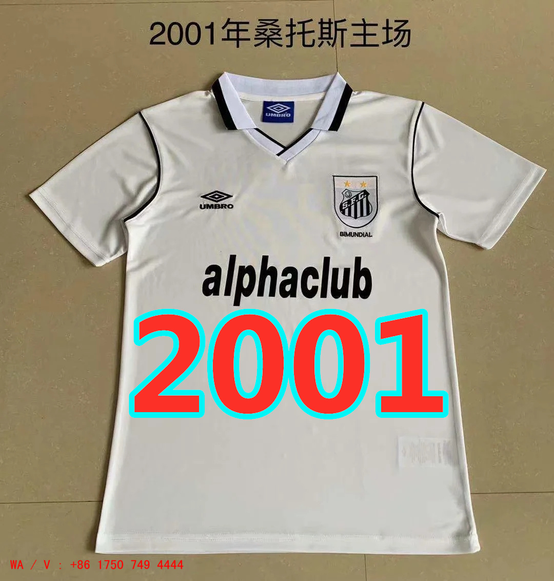 Maillot domicile Santos 2001 rétro