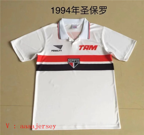 Maillot domicile Sao Paulo 1993-94 rétro qualité TopThai
