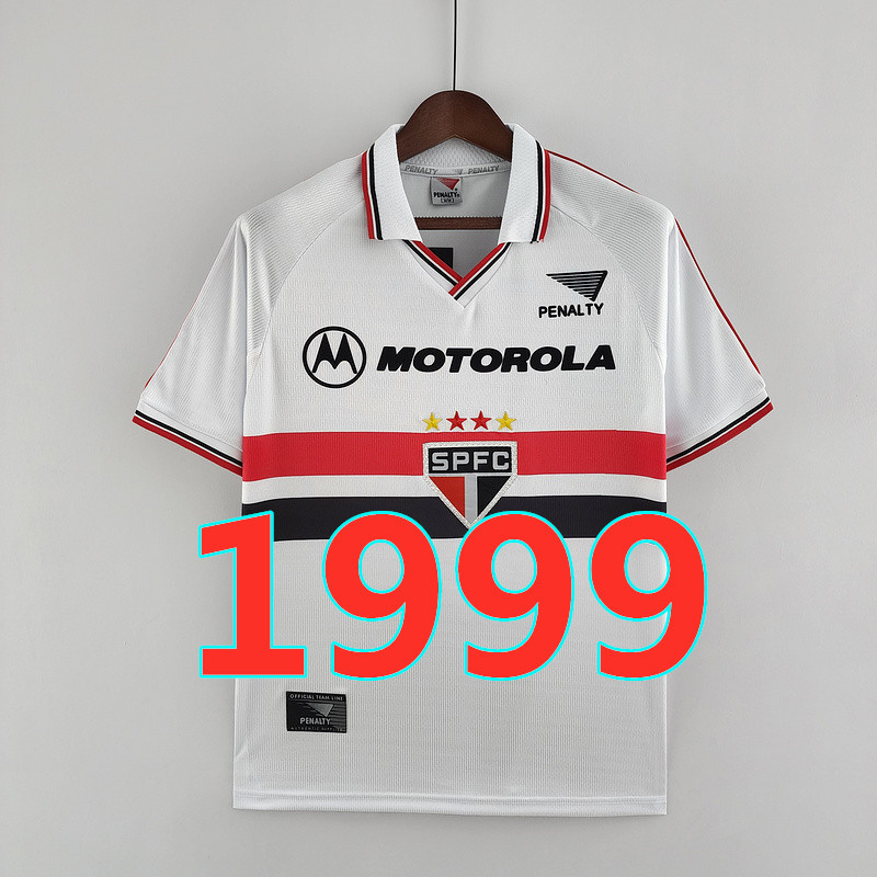 Maillot extérieur Sao Paulo 1999 rétro qualité TopThai