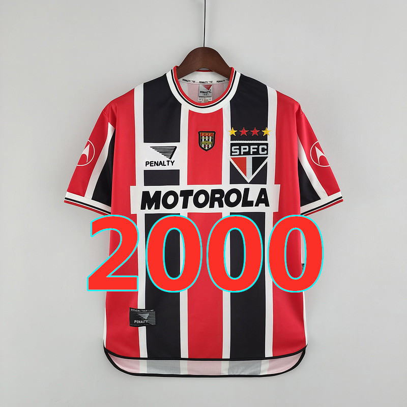 Maillot extérieur Sao Paulo 2000 rétro qualité TopThai